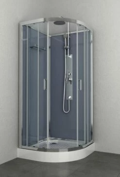 Duschmeister Komplettdusche Sano 18 Viertelkreis Duschkabine