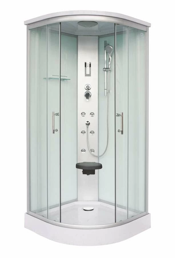 Duschmeister Komplettdusche Sano 25 Viertelkreis Duschkabine