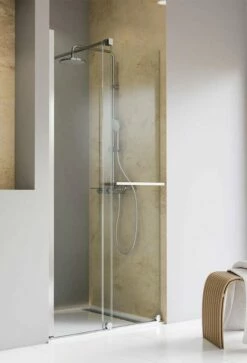 Schulte Toura Schiebetür-Gleittür Mit Rollen Unten In Nische 8 Mm