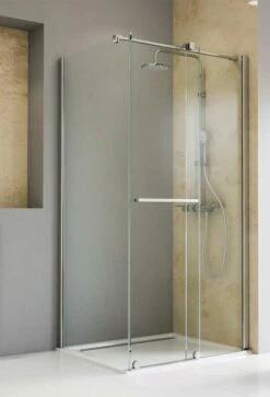 Schulte Toura Schiebetür-Gleittür Mit Rollen Unten Inklusive Seitenwand 8 Mm