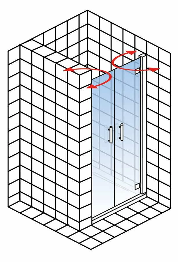 Schulte Toura Pendeltür In Nische 8 Mm – Bild 5