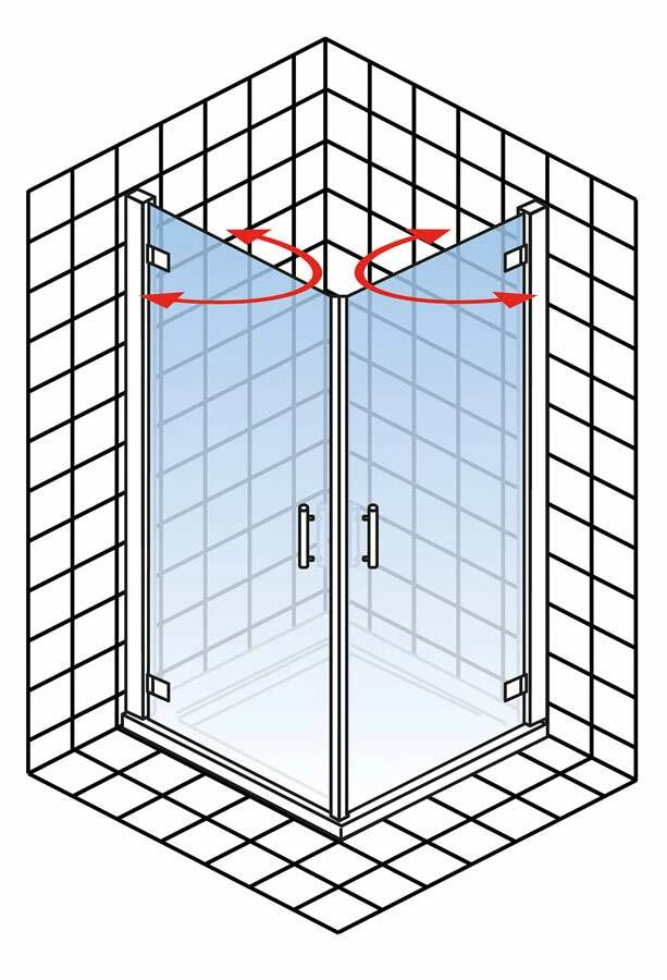 Schulte Toura Eckeinstieg 2-teilig 8 Mm – Bild 5