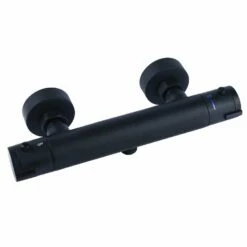 CORNAT Brause-Thermostat NOIR ROUND Schwarz Matt