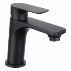 CORNAT Waschtisch-Einhebelmischer NOIR ROUND Schwarz Matt