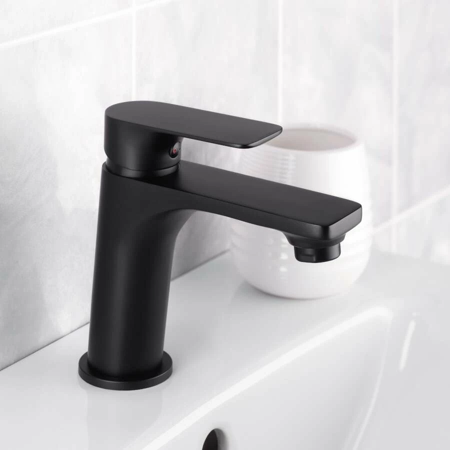 CORNAT Waschtisch-Einhebelmischer NOIR ROUND Schwarz Matt – Bild 2