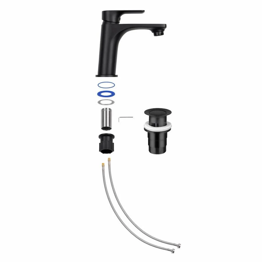 CORNAT Waschtisch-Einhebelmischer NOIR ROUND Schwarz Matt – Bild 8