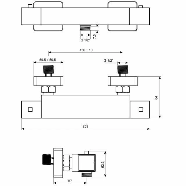 CORNAT Brause Thermostat-Armatur ZAIDA – Bild 2