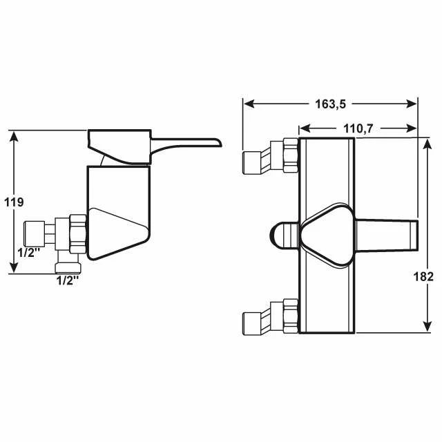 CORNAT Brause-Einhebelmischer IZOLA – Bild 2