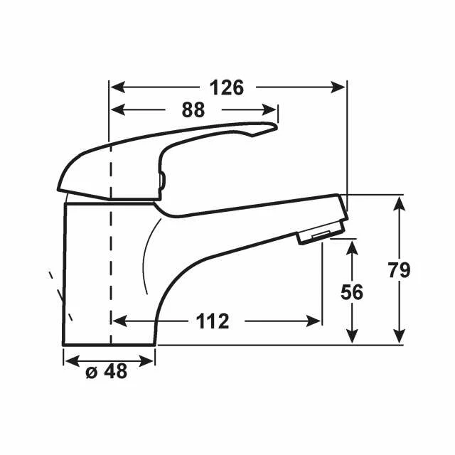 CORNAT Waschtisch-Niederdruck-Einhebelmischer FREE – Bild 2