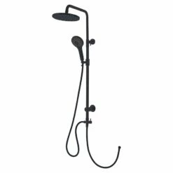 Dusar Duschsystem Slim Neo 5 Mit Umsteller Black Schwarz Matt