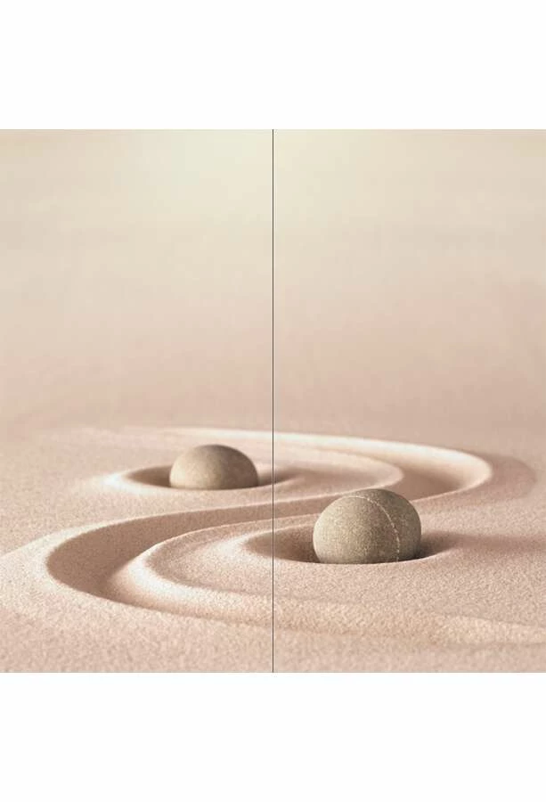 Duschmeister Duschrückwand Motiv Set Steine / Sand