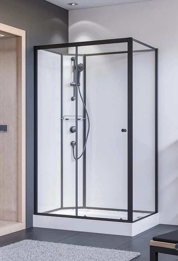 Breuer Komplettdusche Schiebetür Mit Seitenwand BR100 800 X 1200 Anschlag Links