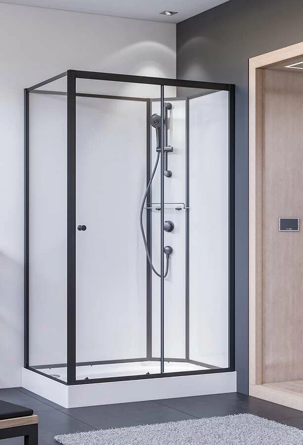 Breuer Komplettdusche Schiebetür Mit Seitenwand BR100 900 X 1200 Anschlag Rechts