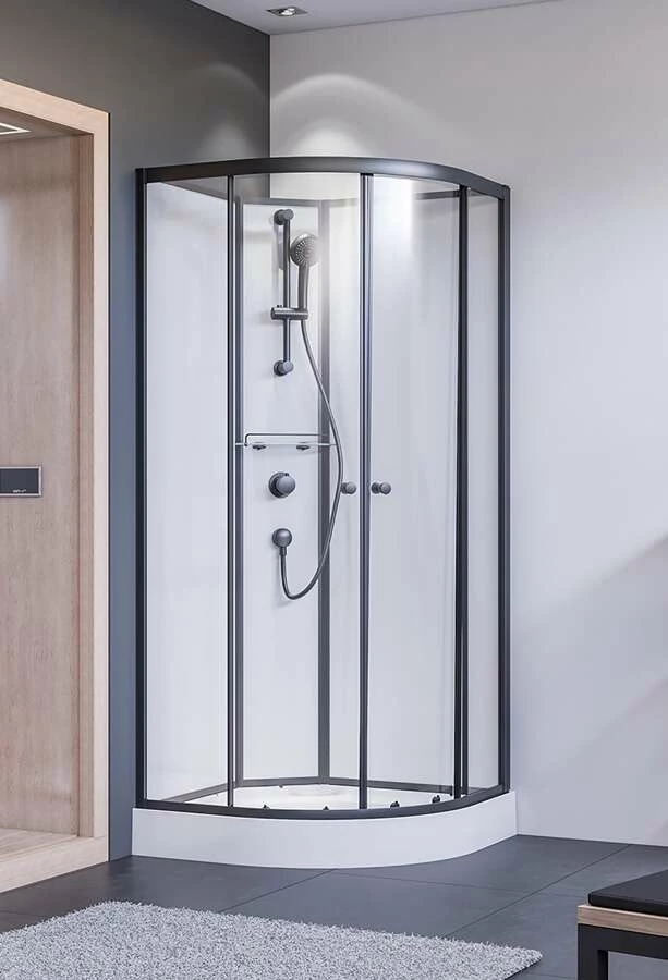 Breuer Komplettdusche SchiebetĂĽr BR200 900 X 900 Radius 550