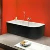 Ottofond Badewanne Modena Corner Schwarz Weiß Rechts 178 X 78 Cm