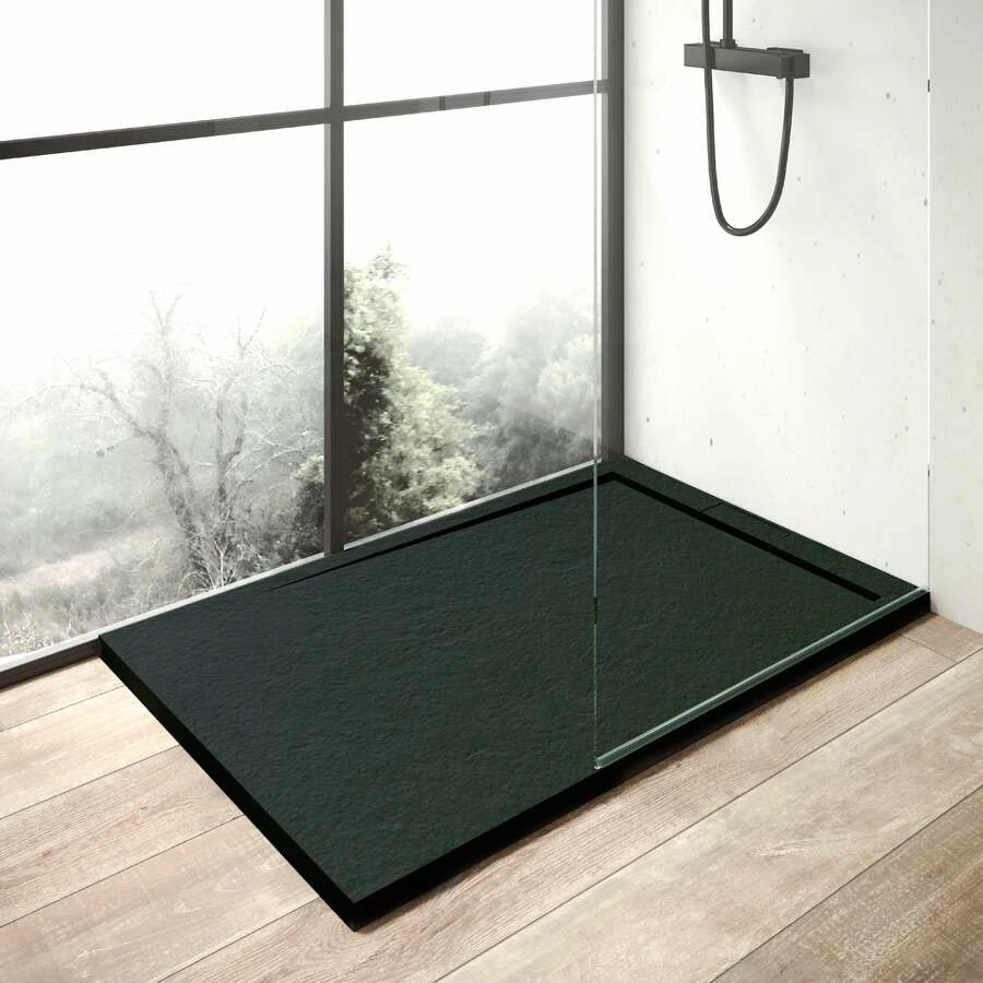 Ottofond Duschwanne Zona Mineralguss Steinoptik Anthrazit