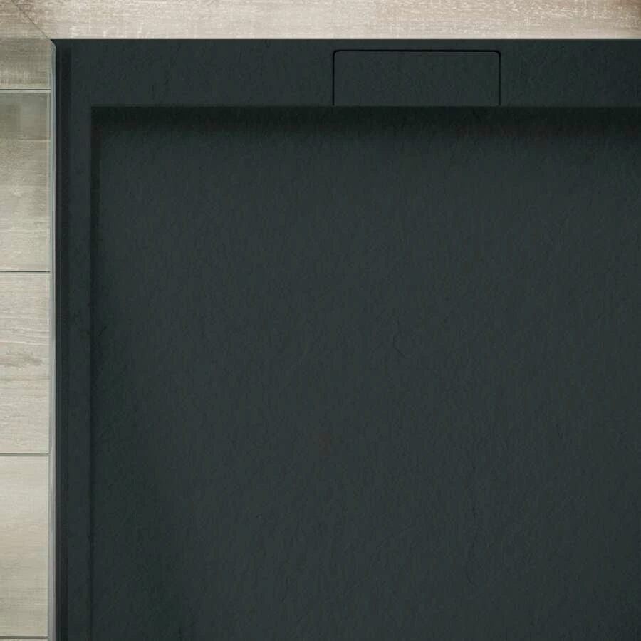 Ottofond Duschwanne Zona Mineralguss Steinoptik Anthrazit – Bild 3