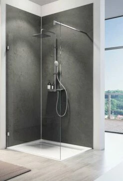 Schulte Decodesign Duschrückwand Dekor Softtouch, Stein Anthrazit