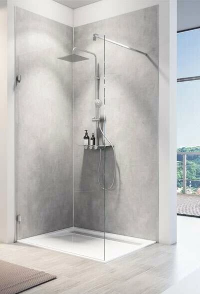 Schulte Decodesign DuschrĂĽckwand Dekor Softtouch, Stein Beton-Grau