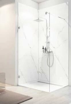 Schulte Decodesign Duschrückwand Dekor Softtouch, Stein Marmor-Bianco