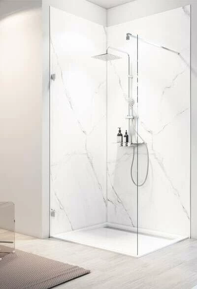 Schulte Decodesign DuschrĂĽckwand Dekor Softtouch, Stein Marmor-Bianco