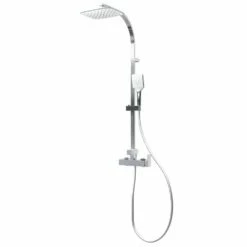 Schulte Duschmaster Square Rain II Mit Einhebelmischer White Style