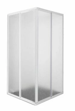 Duschmeister Kunstglas-Eckeinstieg Mit Schiebetüren Sano 124, Breite Variabel 75-90 Cm, 185 Cm Hoch