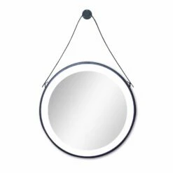 Duschmeister Sano 115 Leuchtspiegel Schwarz 60 Cm