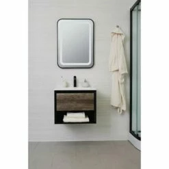 Duschmeister Sano 119 Waschtisch Unterschrank 60 Cm Schwarz