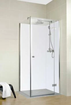 Schulte Decodesign Duschrückwand Farbe Set Eck Asymmetrisch Weiß