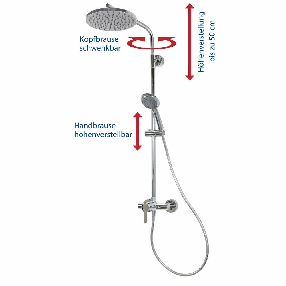 Breuer Aquamaxx 310 Mit Einhebelmischer, Kopfbrause Rund – Bild 4