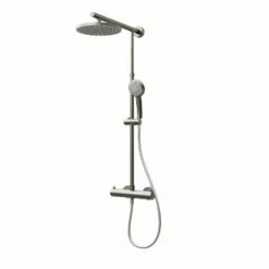 Schulte DuschMaster Rain Mit Thermostat Rund In Edelstahl