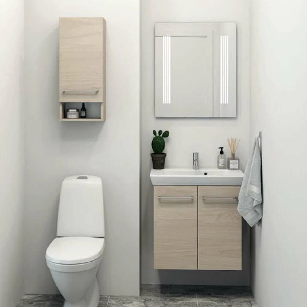 Dansani Badezimmerspiegel Multo Mit 2 LED-Leuchten 100 X 70 Cm – Bild 2