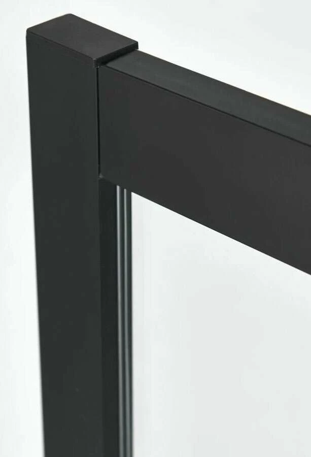 Duschkabine 100x195 Softclose Nische Duschmeister Sano 165 Black – Bild 3