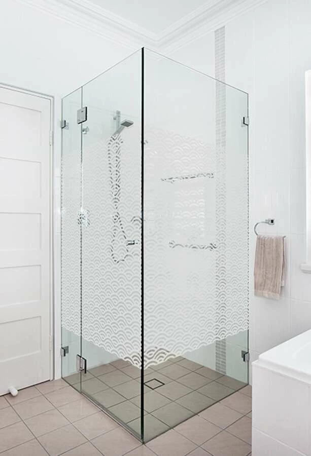 Duschmeister Duschkabinen-Folie Motiv Wellen 90x100 Cm – Bild 2