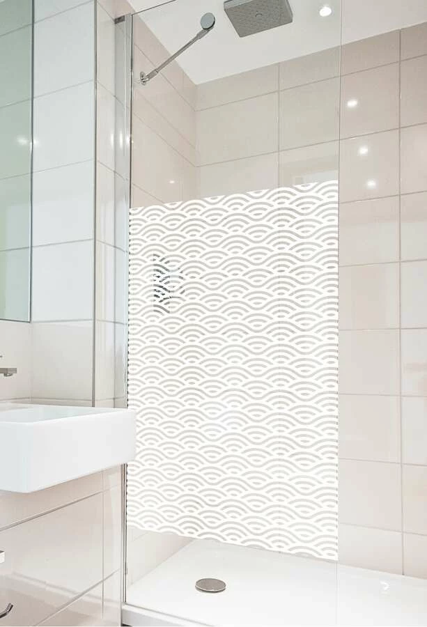 Duschmeister Duschkabinen-Folie Motiv Wellen 90x100 Cm – Bild 3