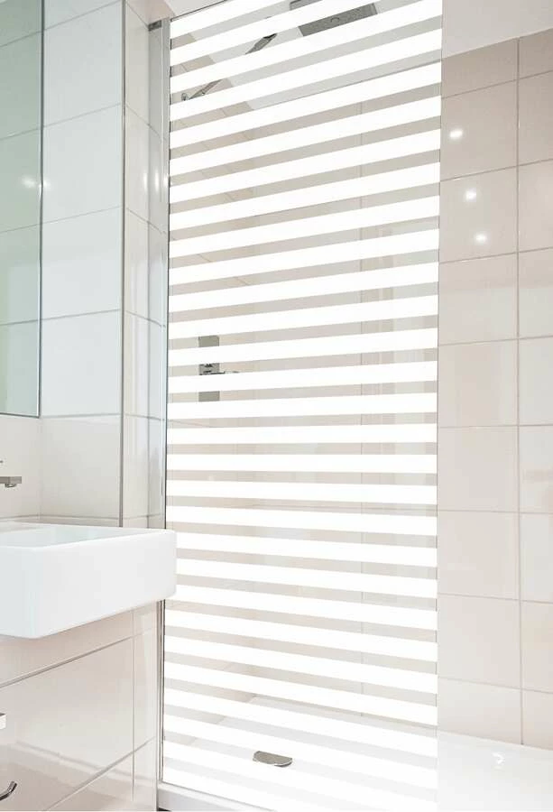 Duschmeister Duschkabinen-Folie Motiv Große Streifen 60x100 Cm – Bild 3