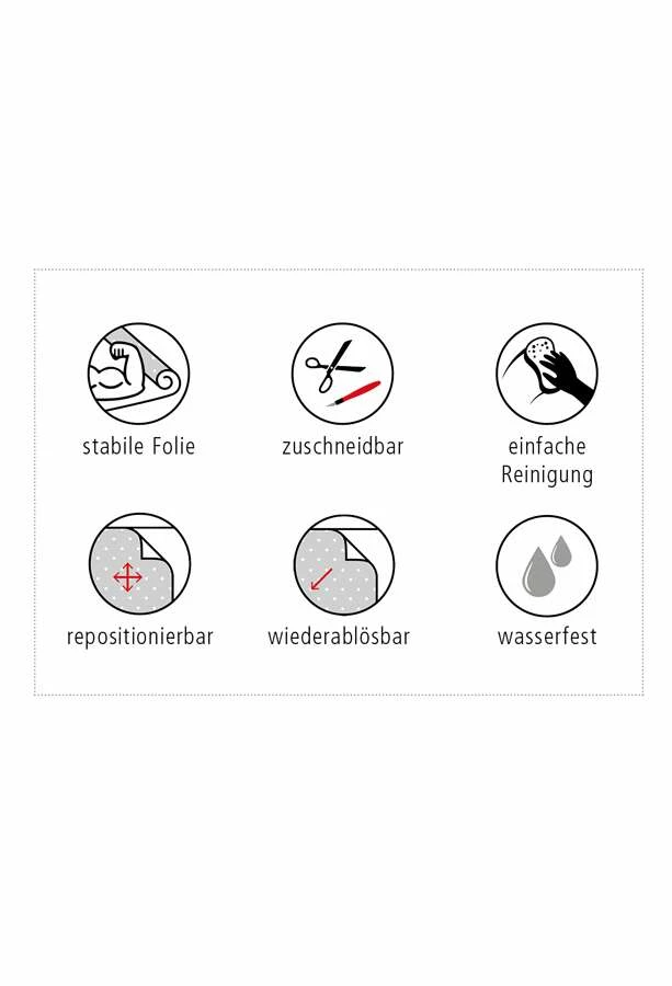 Duschmeister Duschkabinen-Folie Motiv Große Streifen 60x100 Cm – Bild 5