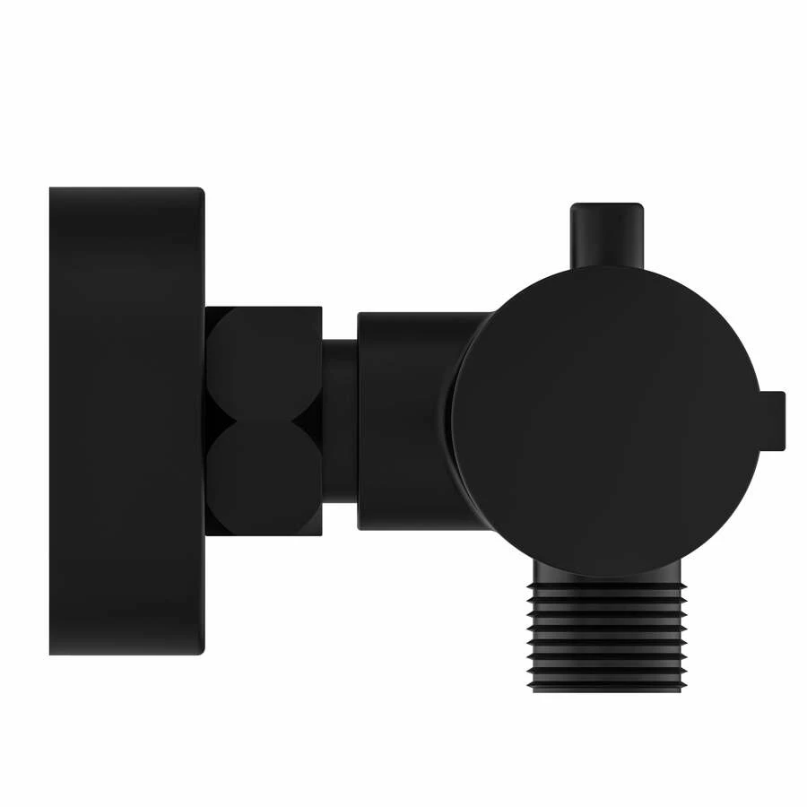 Schütte Duscharmatur London Mit Thermostat In Schwarz Matt – Bild 2