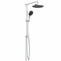 Schütte Überkopfbrauseset Samoa Rain Mit Regendusche Chrom-anthrazit