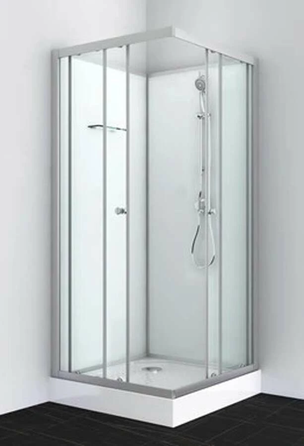 Duschmeister Komplettdusche Sano 213 80x80x203 Silber Matt