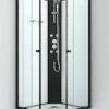 Duschmeister Komplettdusche Sano 218 90x90x225 Schwarz