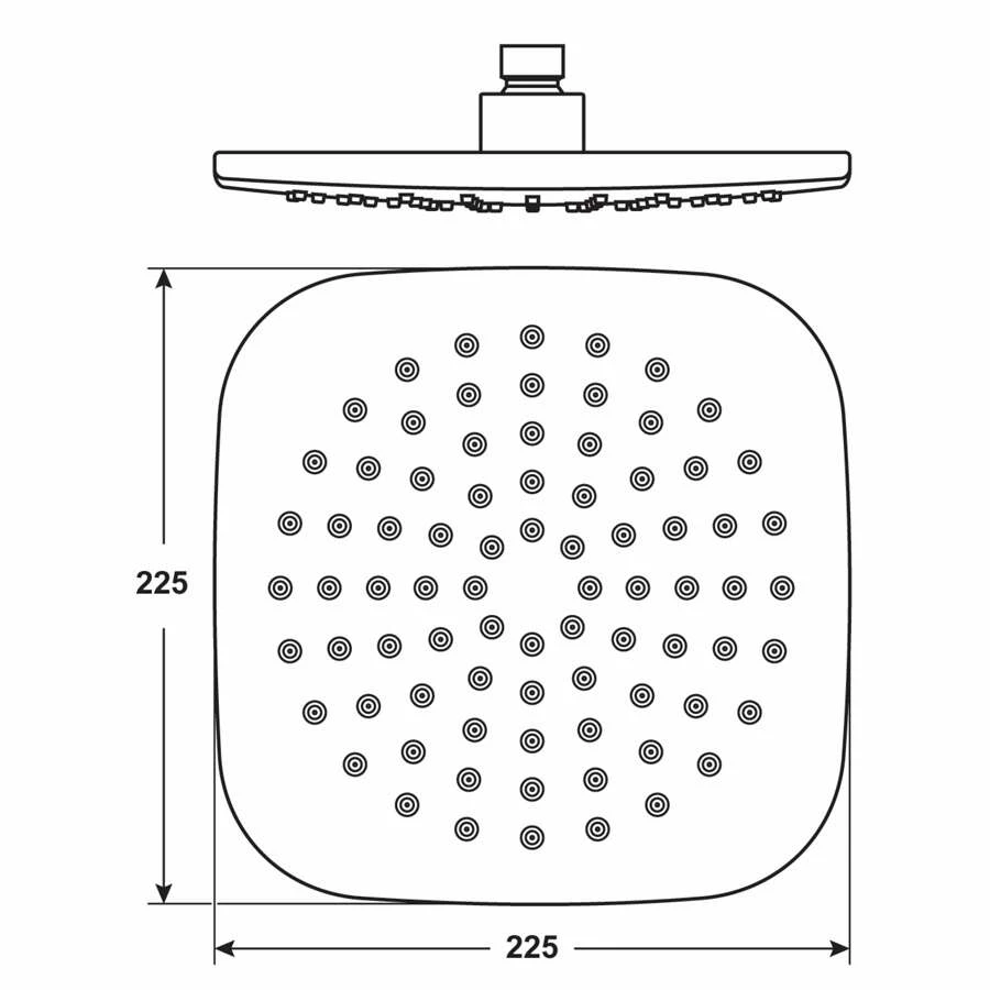 CORNAT Kopfbrause Eckig CLASSIC – Bild 3