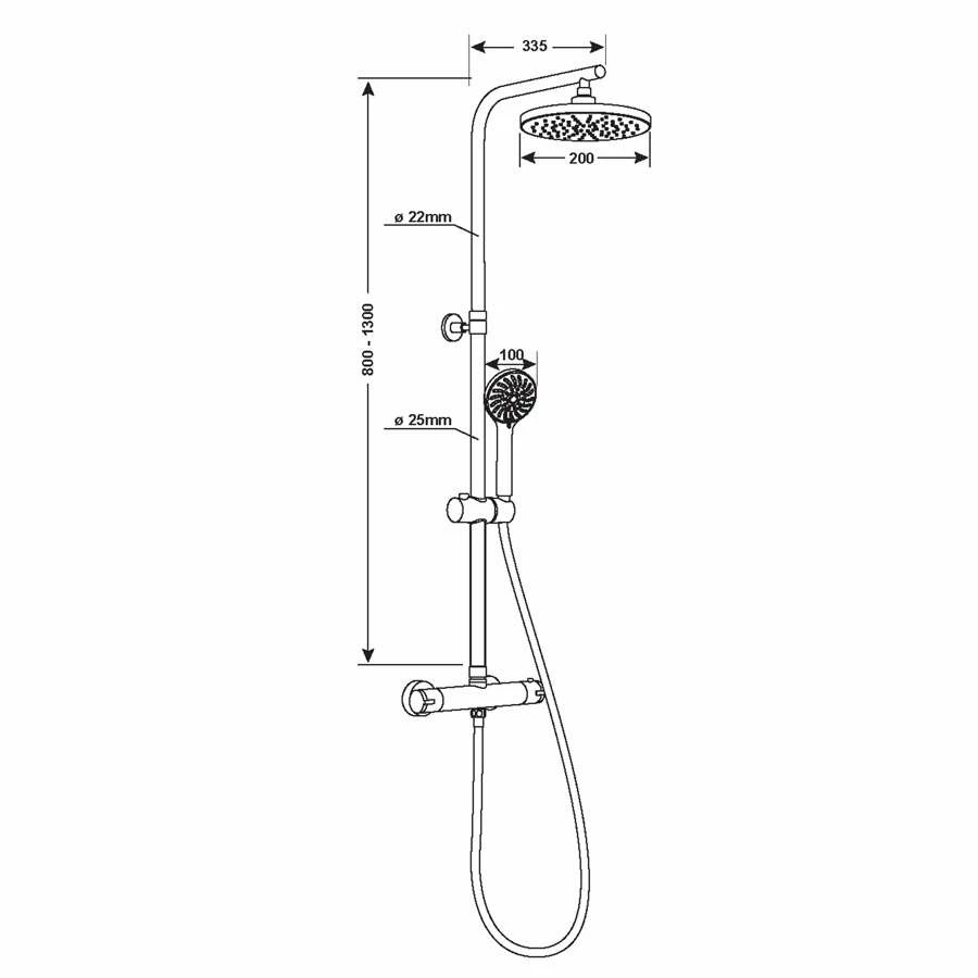 CORNAT PERFECT NEO Dusch Komplettsystem â Bild 2