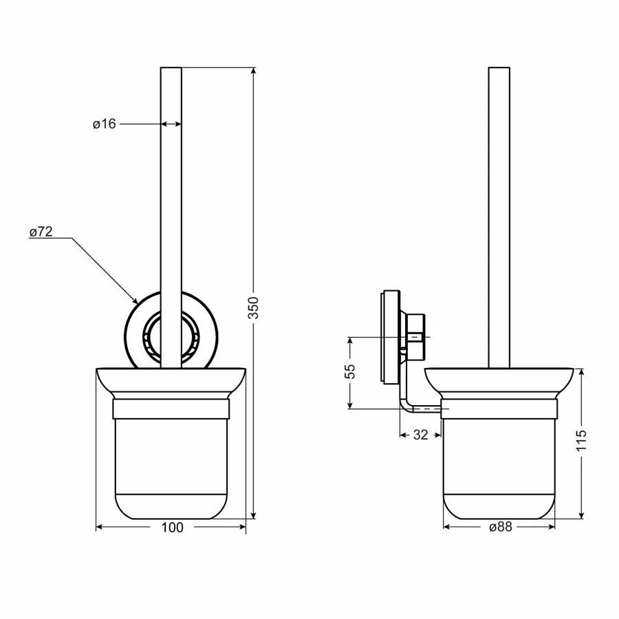 CORNAT 3in1 WC-Bürstenhalter Set 267 – Bild 4