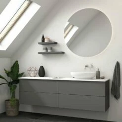 Dansani Waschplatz Badmöbelset Luna 160 Cm Mit Waschtischplatte