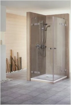 Breuer FIRST GLASS Eckeinstieg Mit Pendeltüren 4-teilig