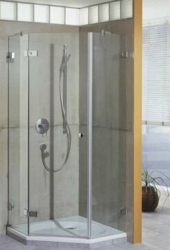 Breuer Dusche First Glass Fünfeckdusche Mit Drehtür