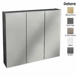 Lanzet Spiegelschrank L0 80 Cm, 3 Türen