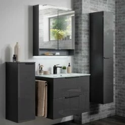 Fackelmann Badmöbelset Luna 80 Cm